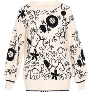 usha FESTIVAL Trui  zwart / offwhite