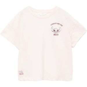 MANGO KIDS Shirt 'STIBEST'  rosa / bourgogne / wit