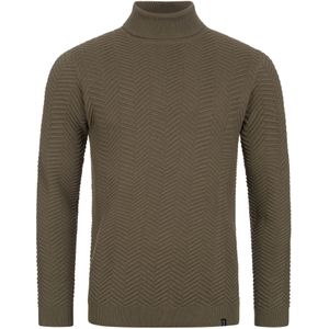 INDICODE JEANS Trui 'Saini'  donkergroen