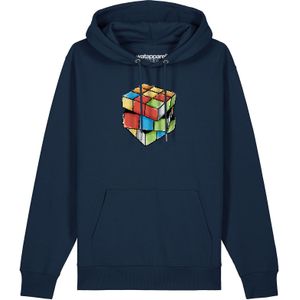 Watapparel Sweatshirt ' Pixel Zauberwürfel '  navy / gemengde kleuren