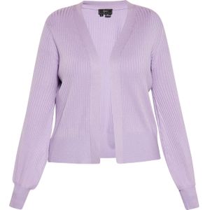 faina Gebreid vest  lavendel