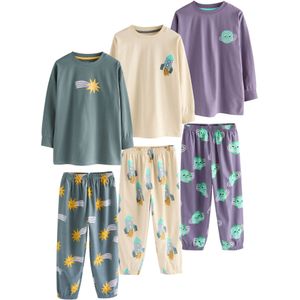 Next Nachtkledij  ecru / turquoise / geel / petrol / lila