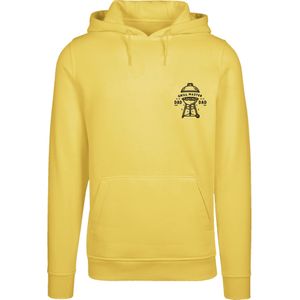 F4NT4STIC Sweatshirt 'Vatertag Grill Master für BBQ-Väter'  geel / zwart