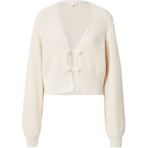 YAS Gebreid vest 'YASLAURA'  beige