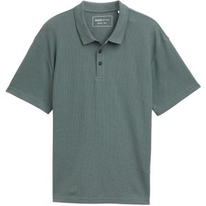 TOM TAILOR DENIM - Shirt - Pastelgroen - Kwartmouw - Polokraag