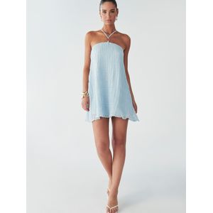 BWLDR Cocktailjurk 'Aries'  lichtblauw