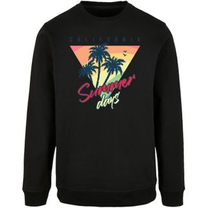 F4NT4STIC Sweatshirt 'California Palmen Retro'  geel / spar / rood / zwart