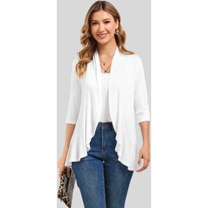 LapaPlus Gebreid vest  wit