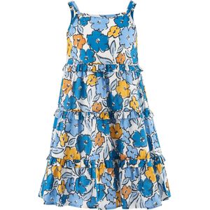 happy girls Jurk  saffier / opaal / oranje / wit