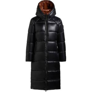 khujo Wintermantel 'Nashi'  cognac / zwart