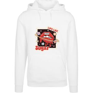 F4NT4STIC Sweatshirt 'Lips like sugar retro fashion  Valentinstag'  rood / zwart / wit