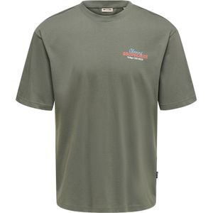 Onsfrank - T-shirts - Katoen - Bedrukt Detail - Relaxed Fit