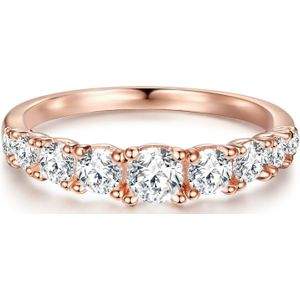 Trilani Ring  rose-goud / transparant