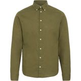 Overhemd - Effen - Linnen - Lange Mouw - Regular Fit