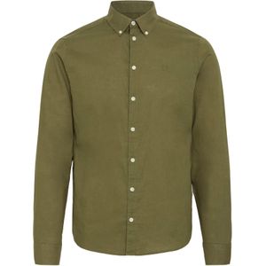 Overhemd - Effen - Linnen - Lange Mouw - Regular Fit