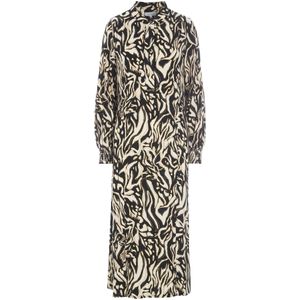 Dea Kudibal Jurk 'Marladea'  crème / geel / zwart