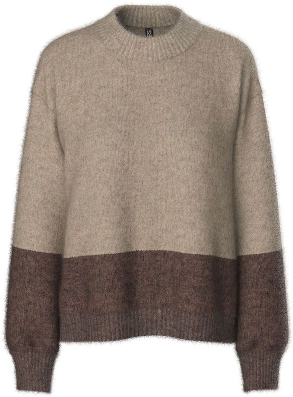 Pcivy - Gebreide Trui - Regular-fit - Colourblock Knit