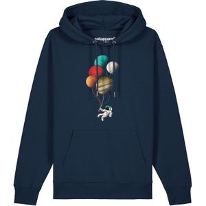 Watapparel Sweatshirt 'Balloon Spaceman'  navy / gemengde kleuren