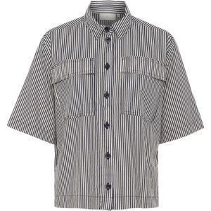 Kaffe - KAnaya - Blouse - Nachtblauw/Wit - Klassieke Blouse