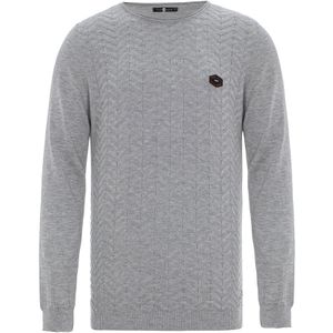 CIPO & BAXX Trui  lichtgrijs