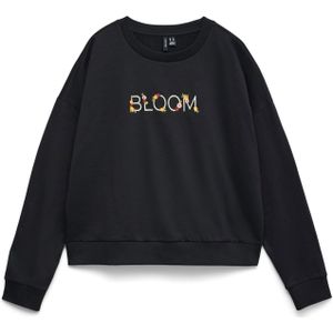 VERO MODA Sweatshirt  lichtgroen / zwart / wit