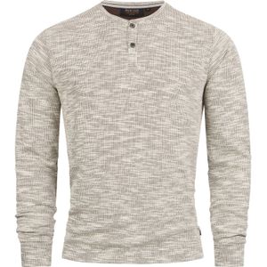 INDICODE JEANS Shirt ' Vitus '  lichtbruin / wit