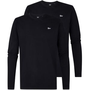 Petrol Industries Shirt 'Classic'  zwart / wit