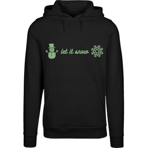F4NT4STIC Sweatshirt 'Weihnachten let it snow'  groen / zwart