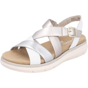 Remonte - D2K53-91 - Sandalen - Wit - Zilver - Goud - Leder