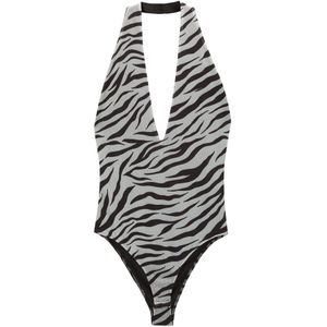 Pull&Bear Shirt body  lichtgrijs / zwart