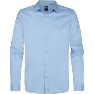 Petrol Industries - Overhemd - Lichtblauw - Slim Fit - Lange Mouw