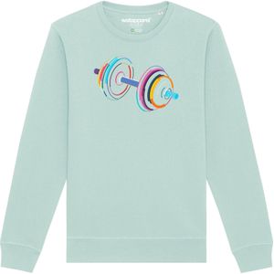 Watapparel Sweatshirt ' 80s Hantel '  azuur / gemengde kleuren