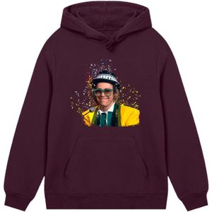 F4NT4STIC Sweatshirt 'TV Times Elton John At The Piano 1977'  donkerbruin / geel / zwart