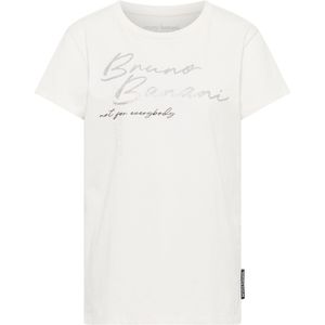 Bruno Banani Shirt 'Daugherty'  grijs / wit