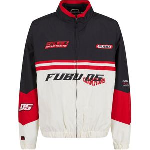FUBU Tussenjas 'Corporate'  rood / zwart / offwhite