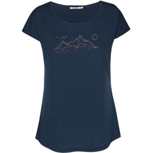 GREENBOMB Shirt 'Nature Contours'  navy