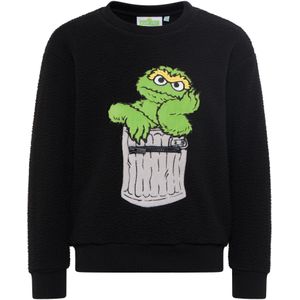 Carlo Colucci Sweatshirt 'Defabianis'  geel / lichtgroen / zwart / wit