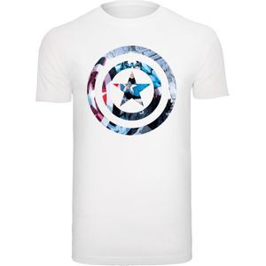 F4NT4STIC Shirt 'Captain America'  gemengde kleuren / wit