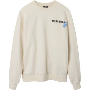 LMTD Sweatshirt 'Rolling Stones'  hemelsblauw / zwart / wolwit