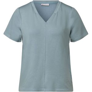 Arona - Bikini - Blauw - Geweven Kraag - V-hals - Korte Mouwen