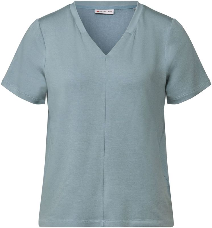 Arona - Bikini - Blauw - Geweven Kraag - V-hals - Korte Mouwen