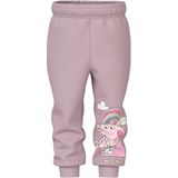 NAME IT Broek 'NMFNori Peppa'  citroen / pruim / rosa / zwart