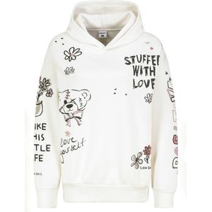 Sublevel Sweatshirt  donkergrijs / lichtrood / zwart / wit
