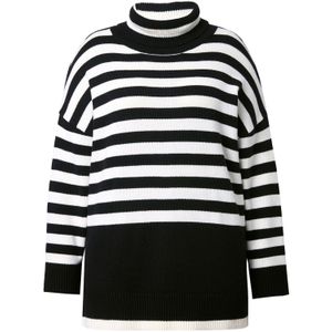 Ulla Popken Trui  zwart / wit