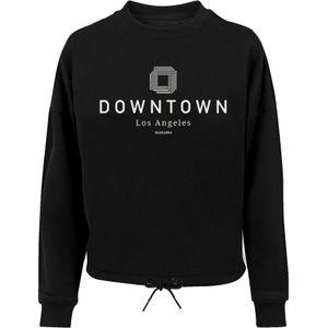 F4NT4STIC Sweatshirt 'Downtown LA'  zwart / wit