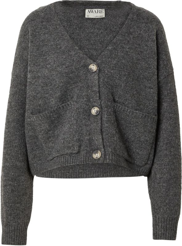 Awgemma - Gebreid Vest - V-Hals - Lange Mouwen - Regular Fit