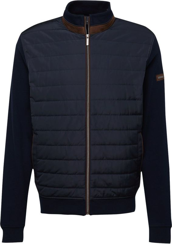 Sweatvest - Effen - Sweatstof - Opstaande Kraag - Lange Mouw