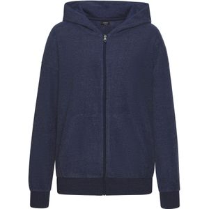 Vivance - Sweater - Donkerblauw mêlee - Badstofkwaliteit - Met Capuchon