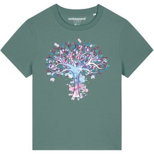 Watapparel Shirt 'Tree of life'  groen