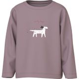 NAME IT Shirt 'NMFVEEN'  mauve / zwart / wit